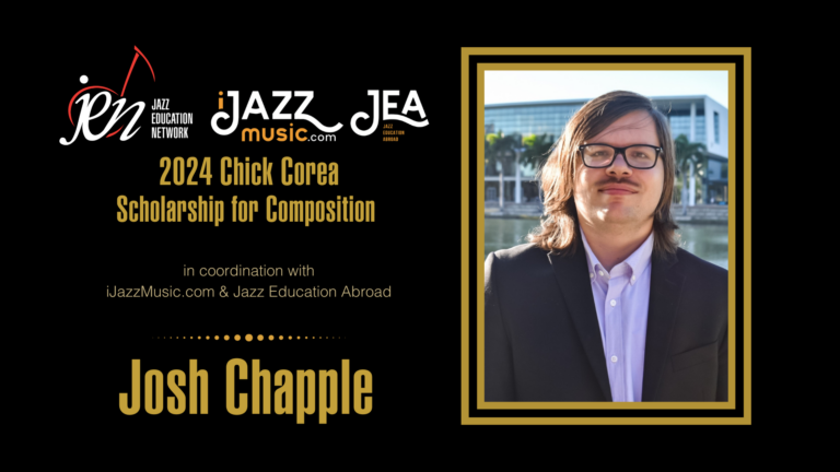 2024 Chick Corea scholarship recipient Josh Chapple